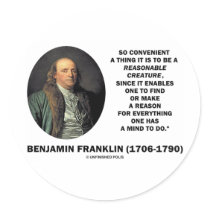 So Convenient It Is To Be A Reasonable Creature