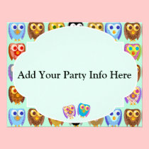 So Cute Owls invitations