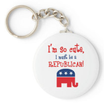 So Cute Republican Keychain