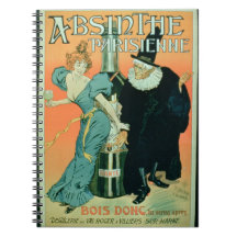 'So Drink, You'll See Later', poster advertising ' Spiral Notebooks