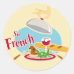 So French Round Sticker