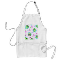 so happy frogs print aprons