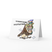 So Many Books Greeting Cards