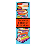 So Many Books Customisable Bookmarks Business Card Templates