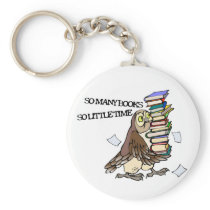 So Many Books Keychain