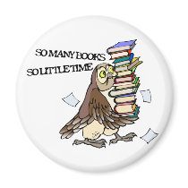 So Many Books Magnets