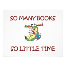 SO MANY BOOKS SO LITTLE TIME PERSONALISED INVITE