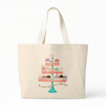 So Many Cupcakes, so Little Time!  Cupcake Art Tote Bag