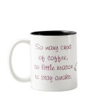 So many cups of coffee . . . coffee mugs
