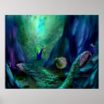 So Many Peacocks Art Poster/Print