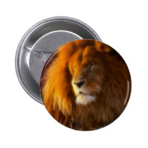 Soaking Up the Sun, King of the Jungle Lion II Pinback Button