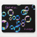 soap bubbles by tdgallery mouse pad mousepads