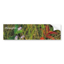 Soapwort gentian and Nodding ladies tresses Bumper Stickers