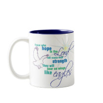 Soar on Wings Christian Scripture coffee mug