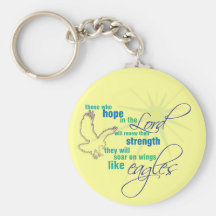 Soar on Wings Christian Scripture keychain