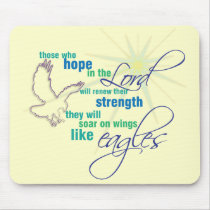 Soar on Wings Christian Scripture mousepad
