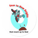 Soar to new heights that reach up to God stickers