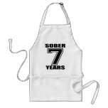 Sober 7 Years Black on White Apron