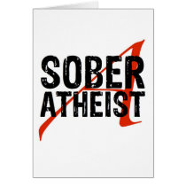 Sober Atheist Cards