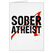 Sober Atheist Cards