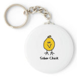 Sober Chick Keychain