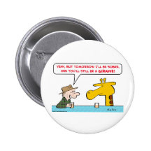sober giraffe pinback buttons