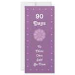 Sobriety bookmark. Serenity prayer on back
