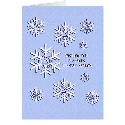 Sobriety Christmas Greeting Cards