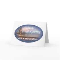 sobriety is a journey 10 greeting card