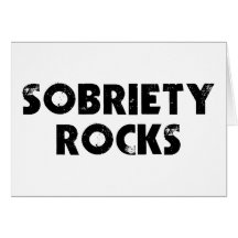 Sobriety Rocks Card