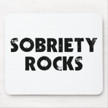 Sobriety Rocks Mousepads
