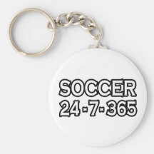 Soccer 24-7-365 keychain