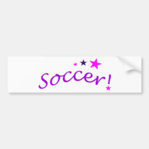 Soccer Arch with Stars Bumper Sticker