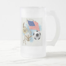 Soccer art USA futbol lovers Yanks supporters gift Mugs