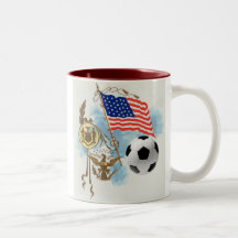 Soccer art USA futbol lovers Yanks supporters gift Coffee Mug