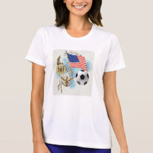 Soccer art USA futbol lovers Yanks supporters gift T Shirt