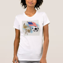 Soccer art USA futbol lovers Yanks supporters gift T Shirt