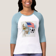 Soccer art USA futbol lovers Yanks supporters gift Tee Shirt