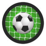 SOCCER BALL AND GOAL NET STICKER