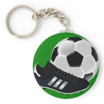 Soccer Ball and Shoe Keychain