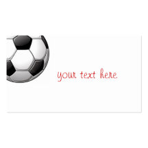 soccer ball business card