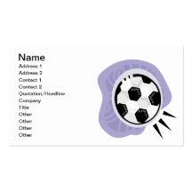 Soccer Ball Business Card Template