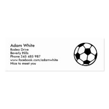 Soccer ball business card templates