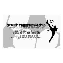 soccer ball business card templates