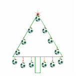 Soccer Ball Christmas Tree Ornament photo sculptures