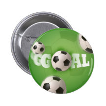 Soccer Ball Football Goal - Button