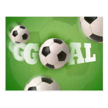 Soccer Ball Football Goal - Postcard
