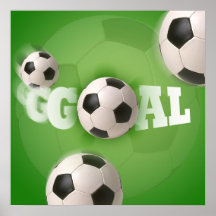 Soccer Ball Football Goal - Poster