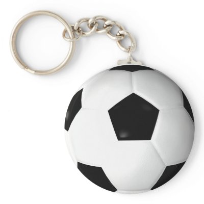 Soccer Ball ( Football ) Key Chains by Ricaso_Designs