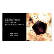Soccer Ball Grunge Style Business Card
